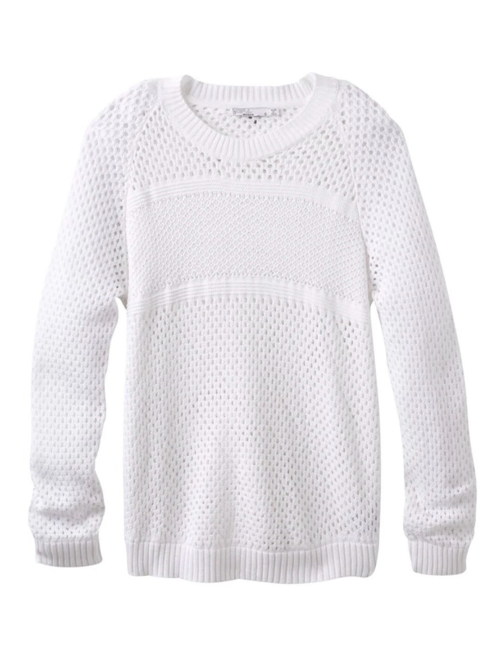 WOMENS PRANA KOKIMO SWEATER IN WHITE SIZE XSm Prep Chic Festival Cottagecore - Picture 4 of 7